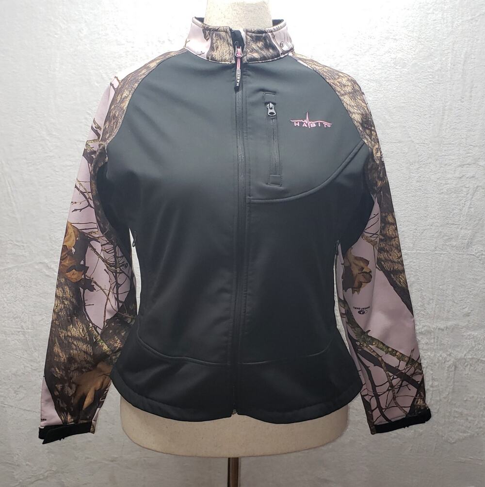 Mossy Oak Pink Camo Softshell Jacket Womens L Waterproof Gorpcore Granola Girl